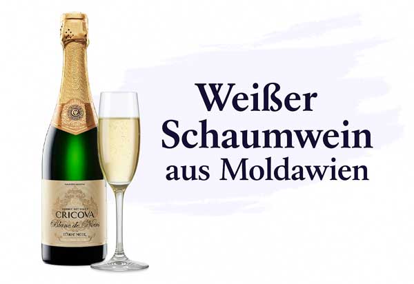 Weißer Schaumwein aus Moldawien – elegant perlend bei MahuWein.de