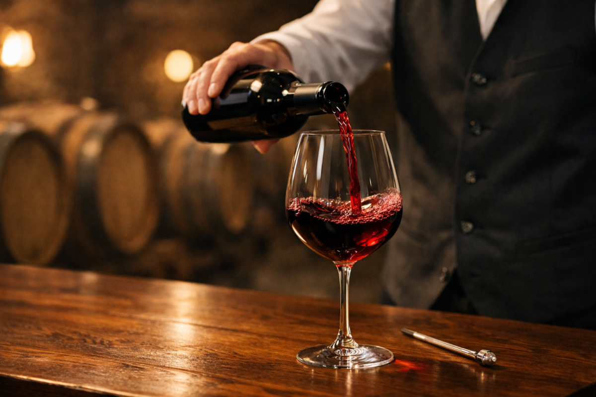 rotwein servieren temperatur